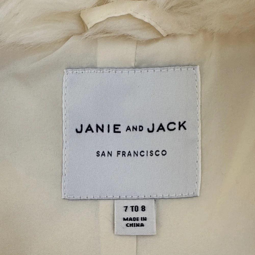 American Girl® x Janie and Jack "Soft as Snow" fur jacket 7/8 - Picture 2 of 5